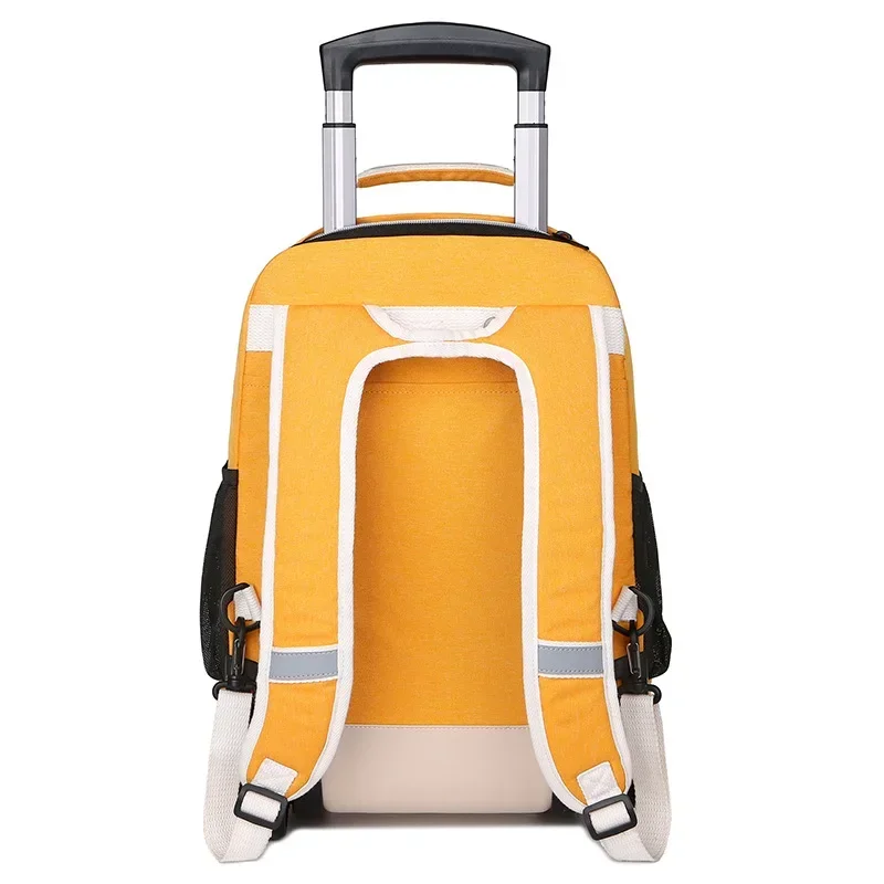 Trolley Luggage Fashion Backpack With Wheels Travel Large Capacity Trolley Bags Rolling Bag Business Laptop Schoolbag Unisex