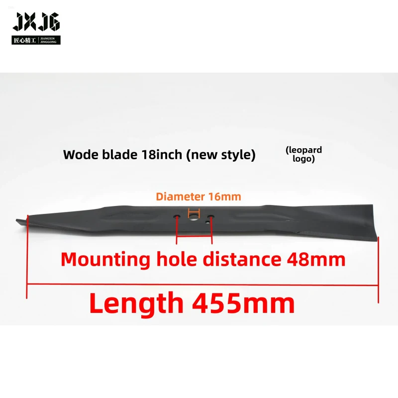 XMSJ 18 20 22 Inch Straight Mowing Blade Compatible With Wode Lawn Mower Agricultural Greening Equipment Spare Parts