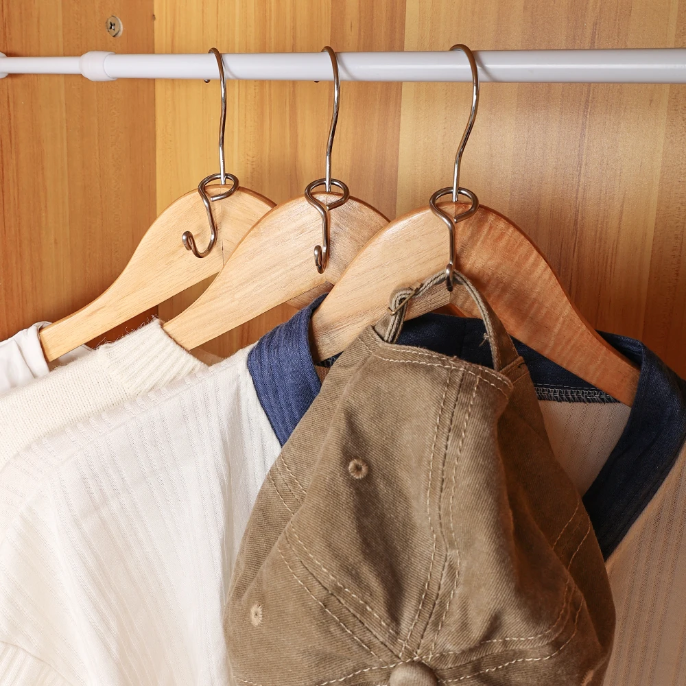 2/10 Stück Edelstahl-Kleiderbügel-Verbinderhaken, Verlängerungsgestell, Mini-Kleideraufbewahrungshaken, Kleiderschrank-Organizer-Bügel – Detail 1