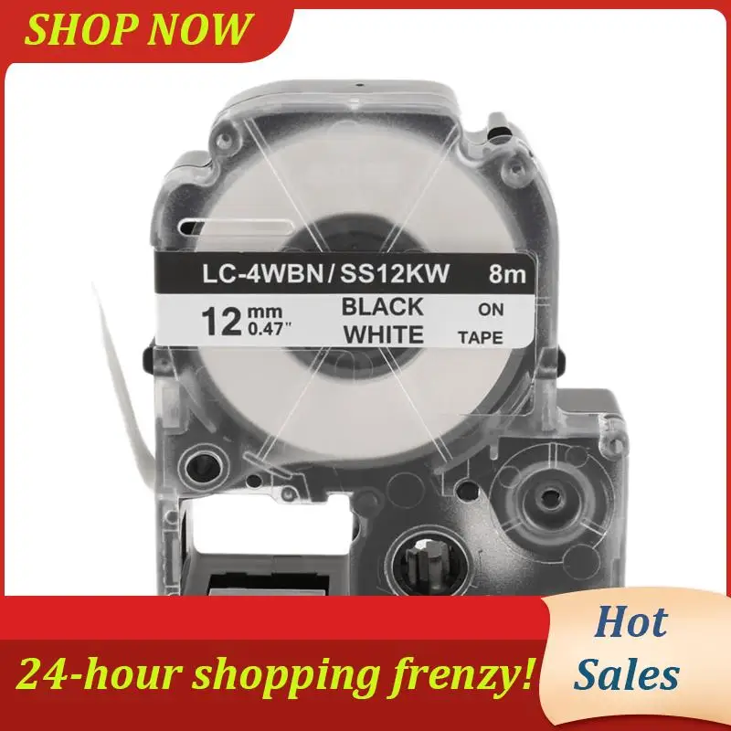 

Упаковка AB31-5 заменяет ленты для этикеток LK-4WBN LC-4WBN9(SS12KW) для Epson Labelworks LW300 LW400 LW500 LW700, черный на белом, 1/2 дюйма X