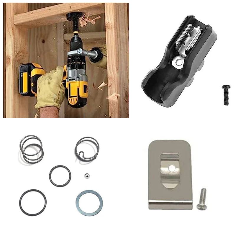 For Dewalt Power Tools Spring Kit Tool screw fixed device for Dewalt Power Tools Lumbar buckle Accessories Belt Clip Hooks