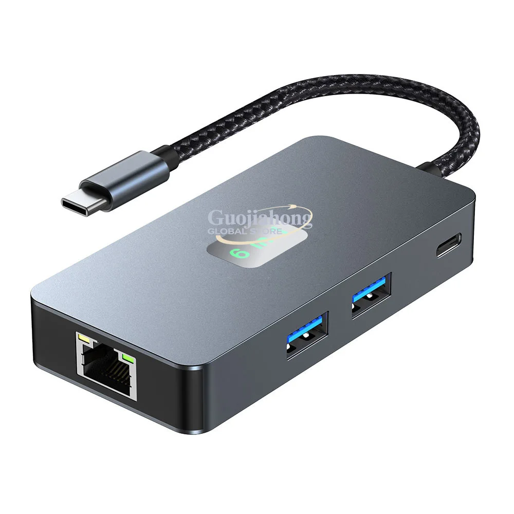 

Cross-border Type-c docking station 4k60hz high definition usb3.2hub laptop 2.5G network interface card docking station
