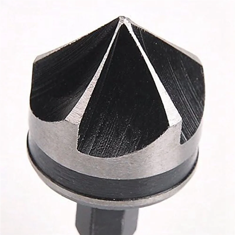 Juego de orificios de avellanador hexagonales de 1/4 pulgadas, 12/16/19Mm, para madera, Metal, broca de cambio rápido, duradera, fácil de usar, 3 piezas