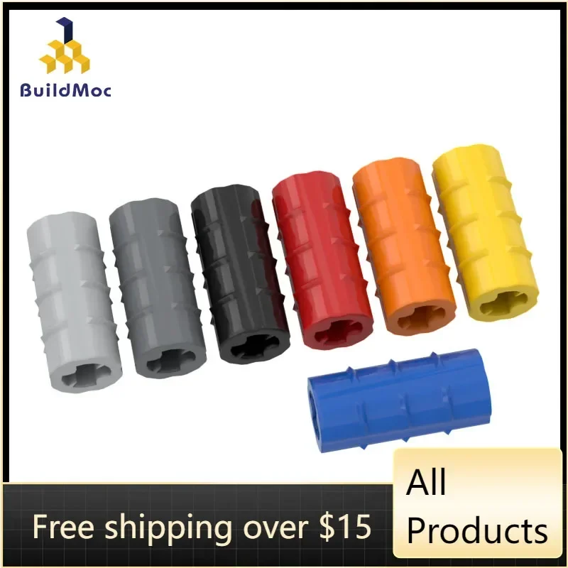 10PCS High-Tech Assemble Particle 6538 59443 Shaft Connector Brick Building Blocks Kit Replaceable Part Toy For Children Gifts