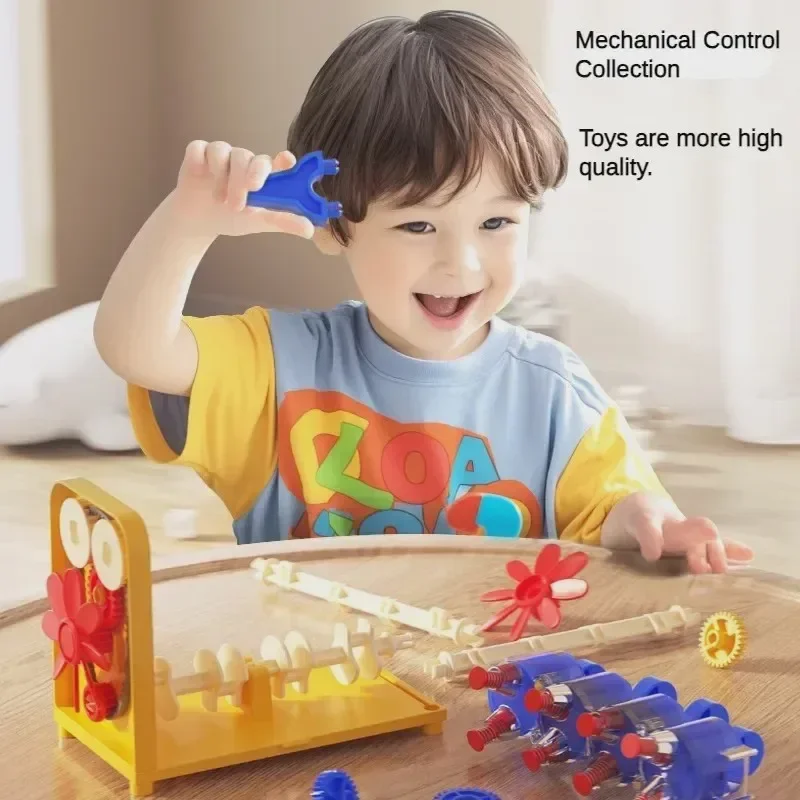 Kids DIY Mechanical Engine Model, Educational STEM Building Toy, Holiday Birthday Gift view 3