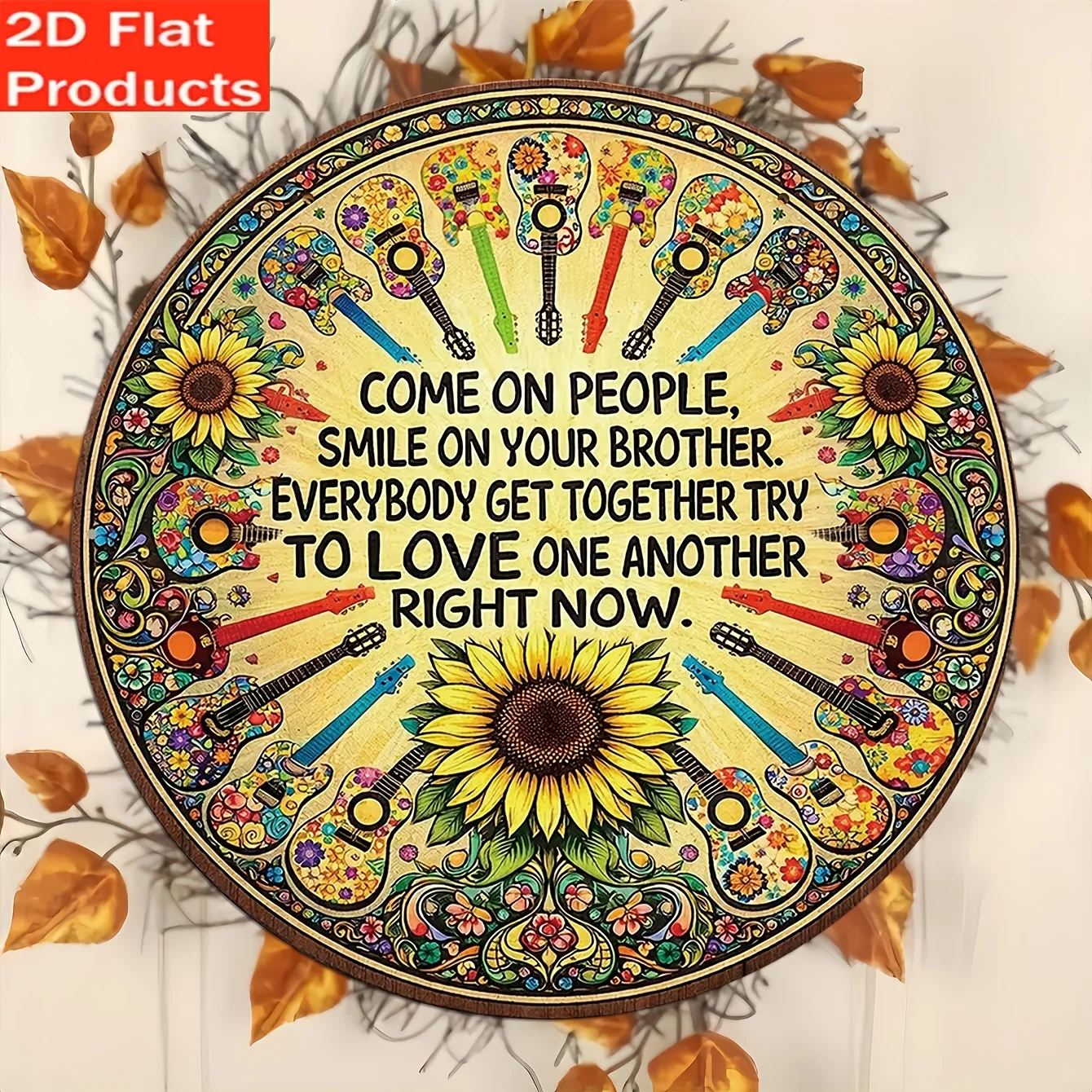 2D Flat - Decorative Sign And Plague, 1pc Retro Wooden Sign, 