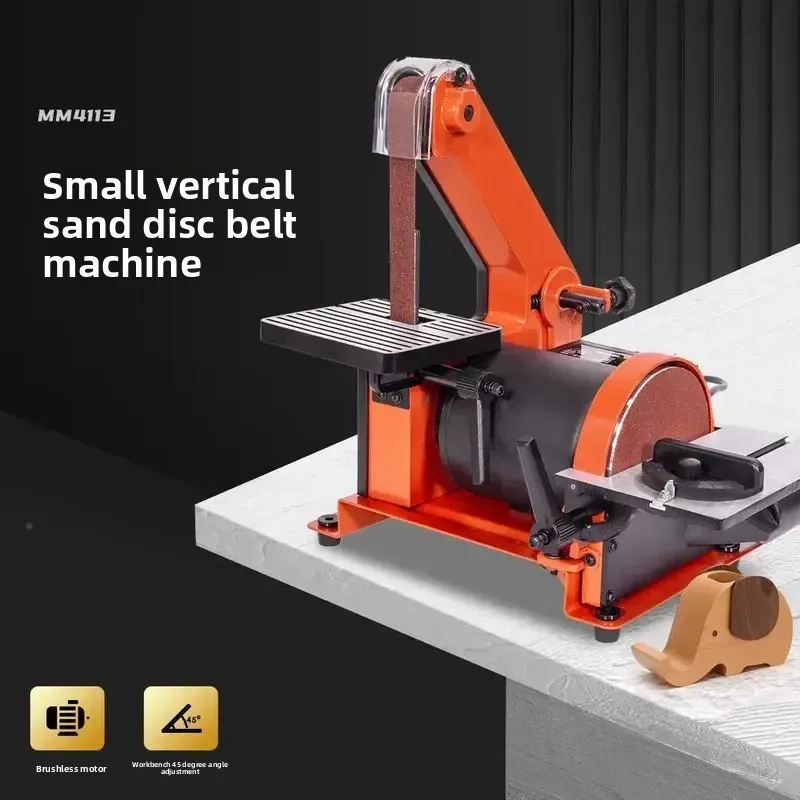 for Belt Sander Small Woodworking Desktop Sanding Machine Knife Sharpener Multifunctional Vertical Sandpaper Metal Deburring