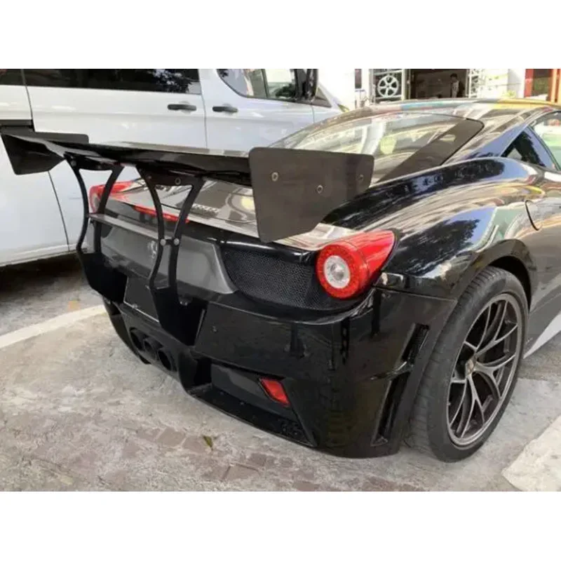 

Для Ferrari 458 488 2011-2019: Высококачественный спойлер на багажник из настоящего карбона, накладка на задний бампер, крыло на крышу, комплект обвеса