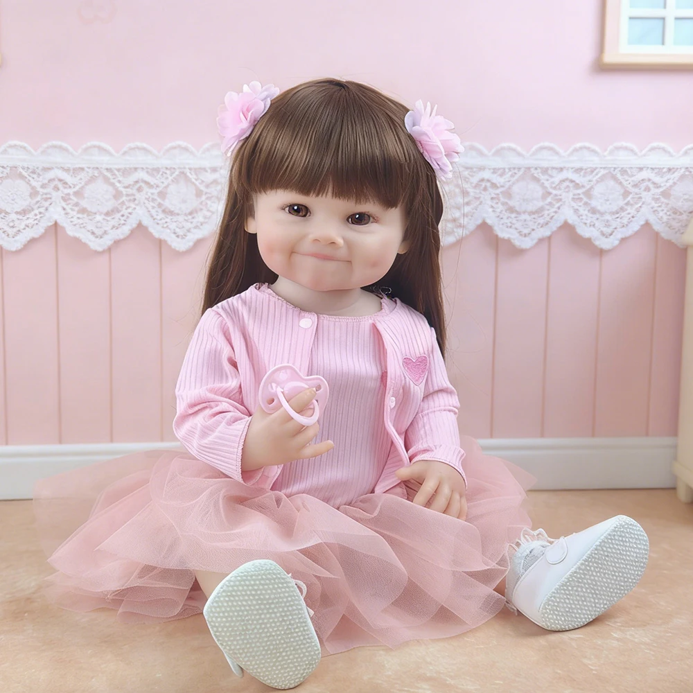 귀여운 55cm/22인치 풀 고무 인형 세척 가능한 시 - Baby Nursery Dolls 리뷰 및 가격