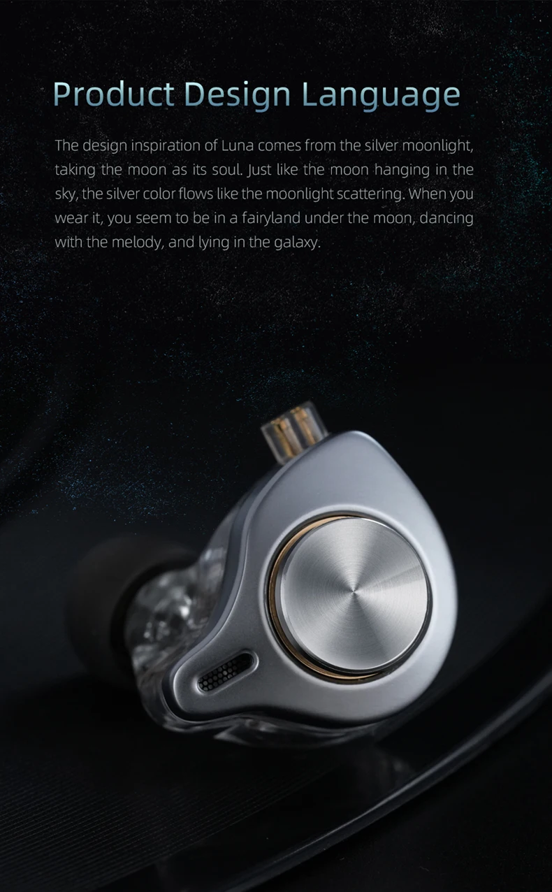 SGOR Luna Broad-Spectrum-Vollband-Planar-IEM-Kopfhörer, empoweriert durch hochreines, sauerstofffreies Kupfer, dick versilbertes Kabel – Detail 3