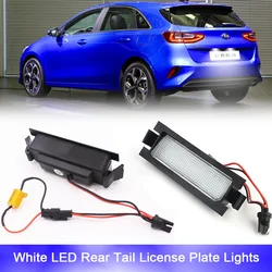 2pcs Canbus No Error LED Tail License Plate Lights For Hyundai Accent Elantra GT Hatchback I30 CW KIA PRO Ceed Reverse Stop Lamp