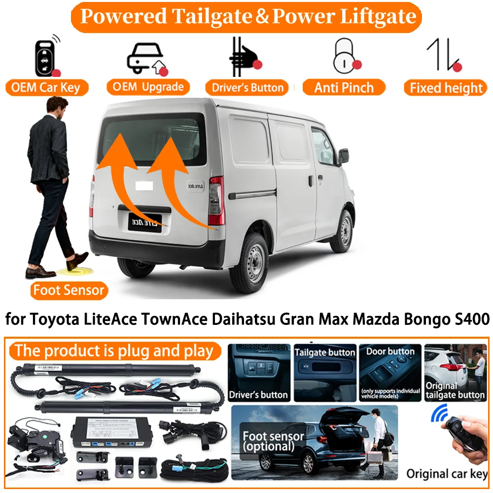 

Car Smart Powered Tailgate system for Toyota LiteAce TownAce Daihatsu Gran Max Mazda Bongo S400 Auto Electric Power Tailgate kit