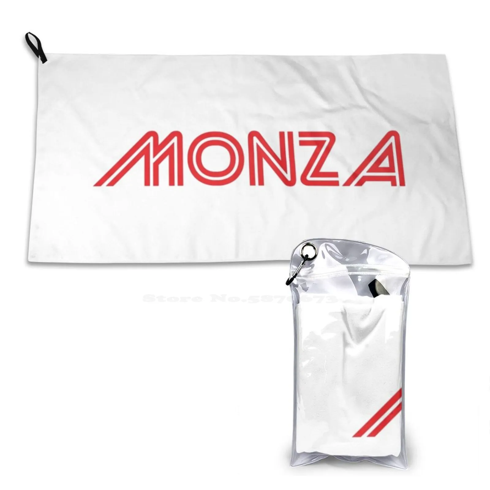 Monza Italian Car Race Soft Microfiber Fabric Face Towel Monza Italy Italiano Italians Racing Tempo Speed Miles Finish Motor