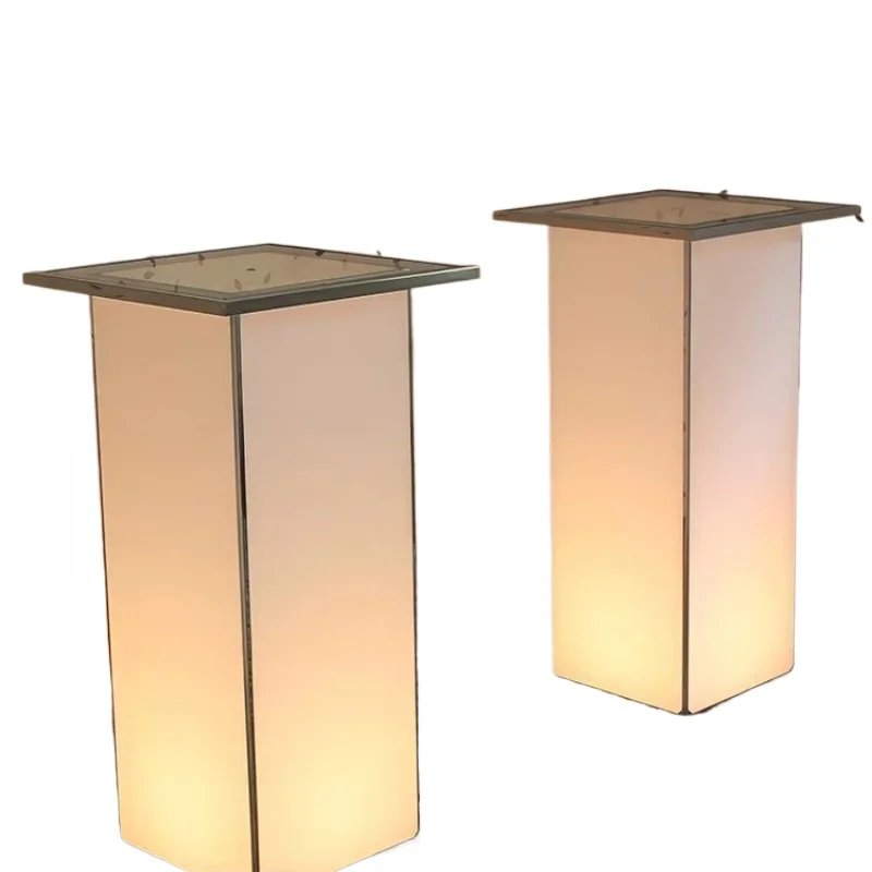 Modern style LED bar table lighting furniture, suitable for nightclub decoration, light colored tabletop