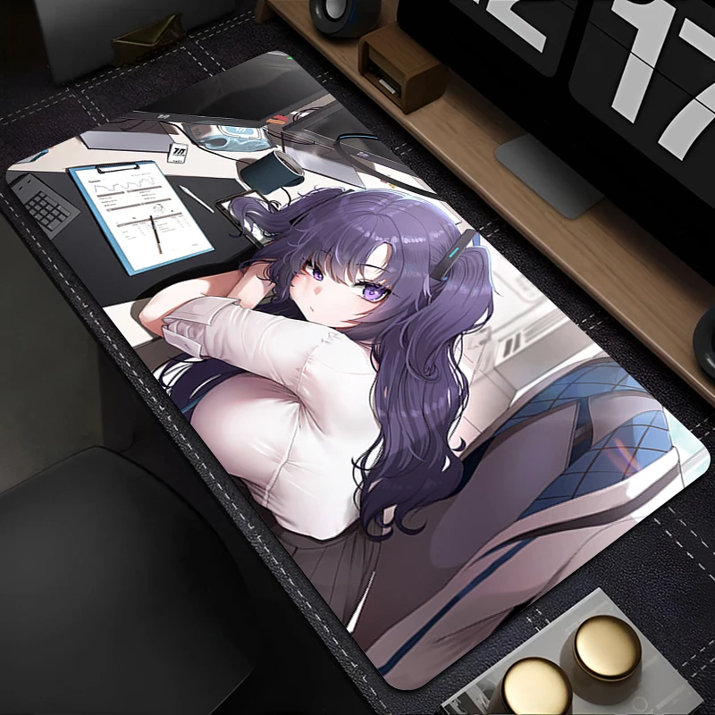 

Mouse Pad Computer Blue Archive Yuuka Mousepad Laptop Anime Girl HD Print Keyboard Pad PC Gaming Accessories Kawaii Desktop Mat