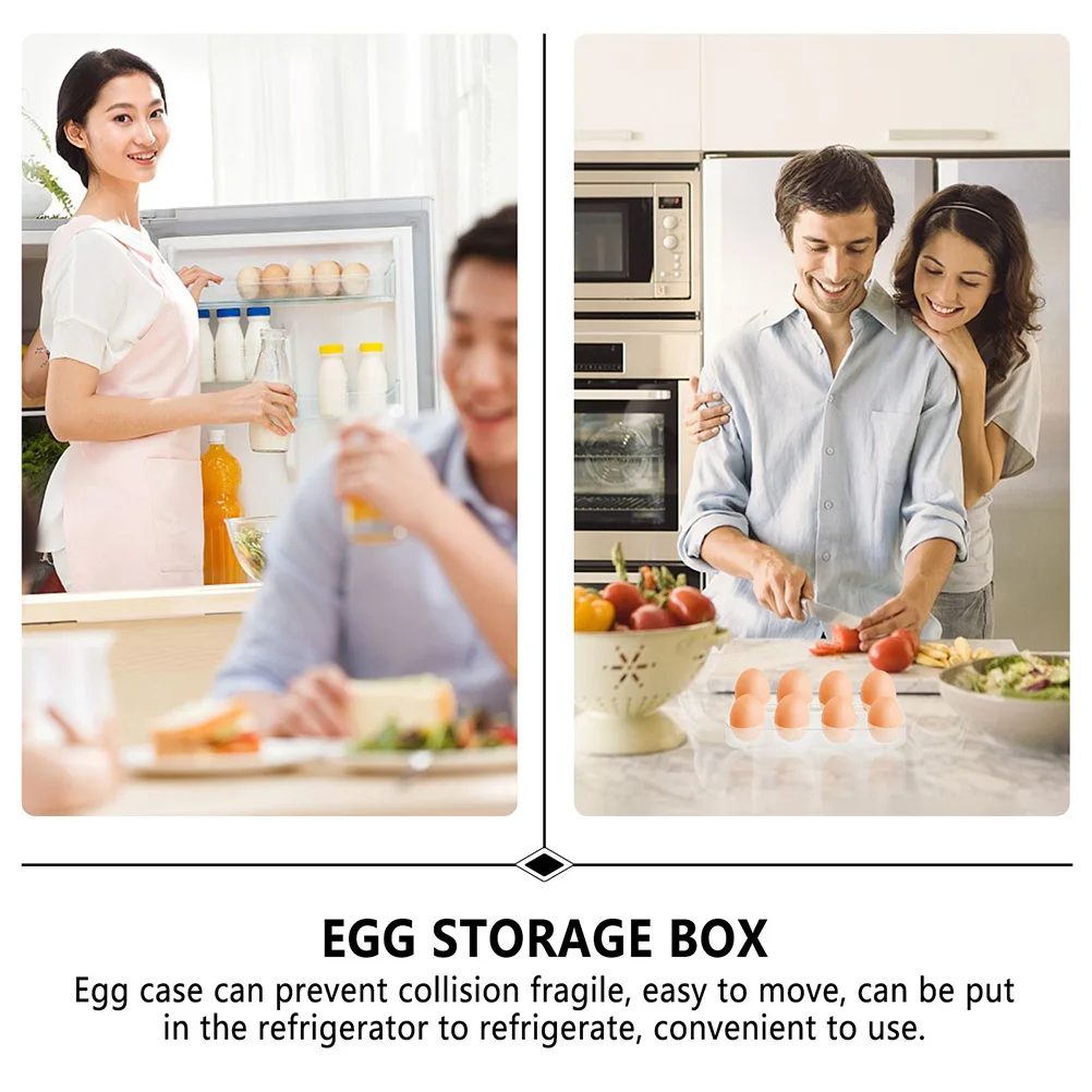 

3 Pcs Egg Rack Storage Racks Holder Stands for Fridge Refrigerator Kitchen Organizer Container