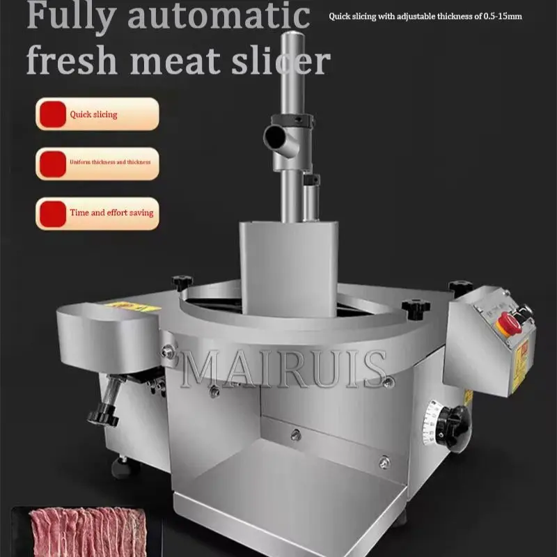 Professional Meat Cutter Machine Uniform Thickness Horizontal Fresh Meat Slicer Machine Commercial Beef Mutton Slicer Maker