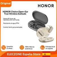 HONOR Choice Open-Ear True Wireless Earbuds Up to 40 Hours Playtime with Case Large Drivers Directional Sound IP54 Earphone