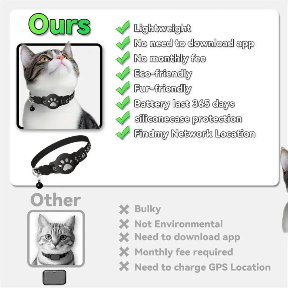 Waterproof Reflective Cat GPS Tracker Collar Anti-Lost Kitten Pet Location Finder Tracking Device Accessories view 5