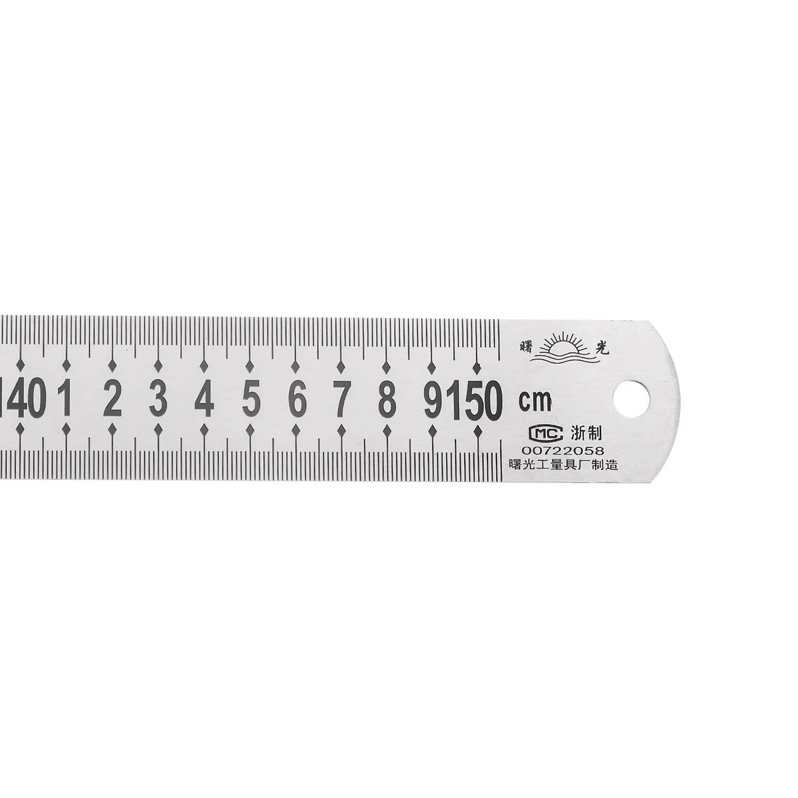 Stainless Steel Ruler 150cm/60" Length x 1/20" Thick x 1-1/2" Wide Inch and Metric Straight Edge Measuring Tools for Woodworking