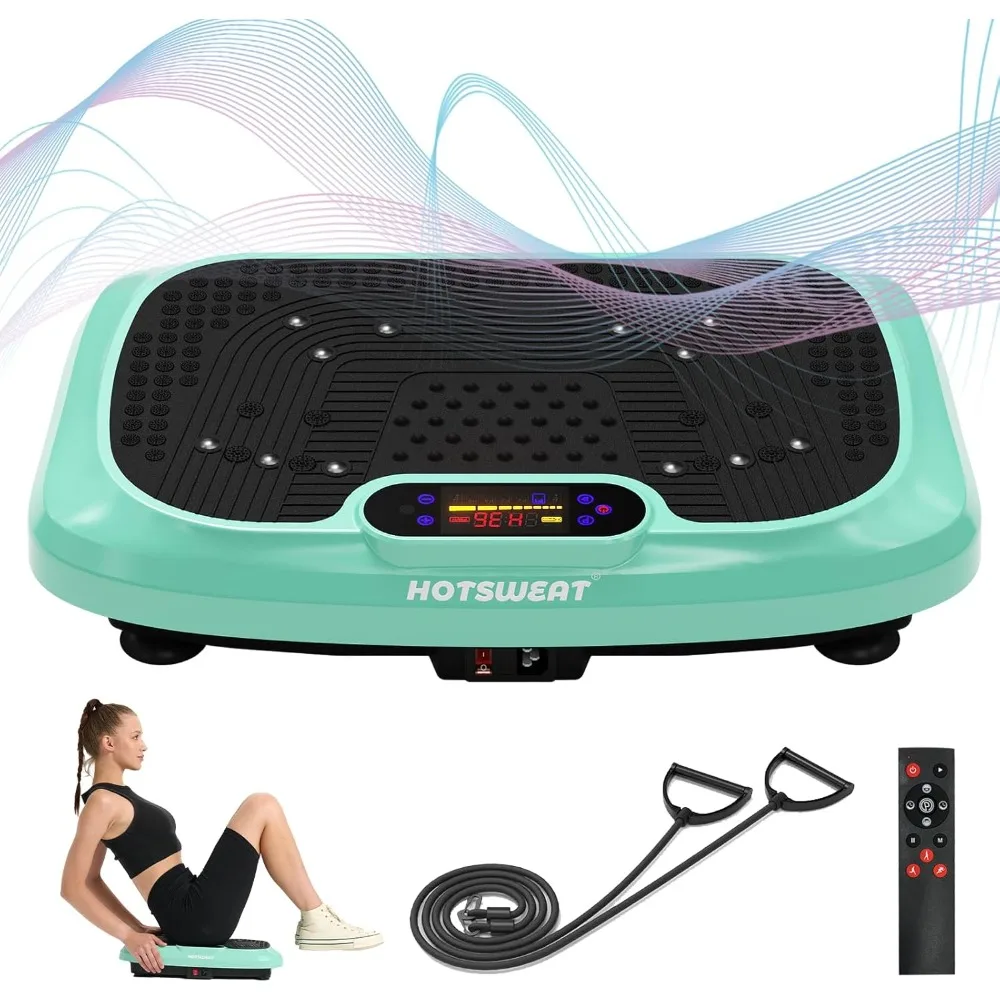 Vibrating Plate Exercise Machine for Lymphatic Drainage, Power Plate Vibrating Platform, 120-Level Waver Board for Home Gym