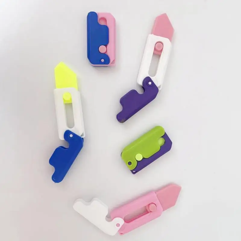 Cutter Fidget Toy 3D, Jouets Réutilisables et Pliables, Jouets Sensoriels pour Voyage et Travail, Cadeau pour Enfants