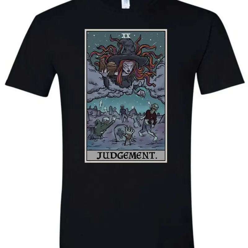 

Judgement Tarot Card T Shirt Halloween Witch Witchcraft Necromancy Zombie Goth