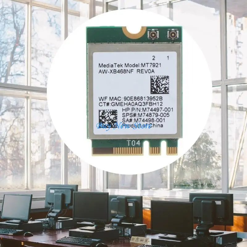 

20ce MT7921 DualBand WiFi 6 Card 802.11AX AC беспроводной NGFF M.2 Wi -Fi Card для