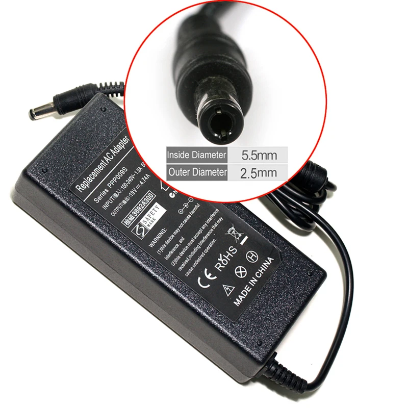 19 V Power Supply AC Adapter 19 V 4.74 A 3.42 A Laptop Charger Desktop Adapter Power Supply With EU AU US UK Notebook Charger