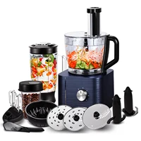 Robot culinaire multi-tare 1300W, pétrissage 3,5 l, mélangeur 1,5 l, presse-agrumes, 11 accessoires professionnels, meulage/coupe/tranchage 1