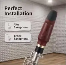 

Authentic Solid Wood Alto Tenor Saxophone Mouthpiece Mahogany Professional Level Craftsmanship Original Musical Instrument Acces