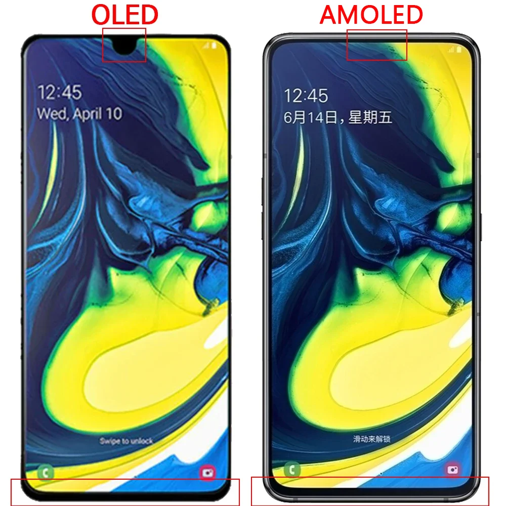 Nowy dla Samsung A80 A805F wyświetlacz LCD ekran z ramką 6.7 \