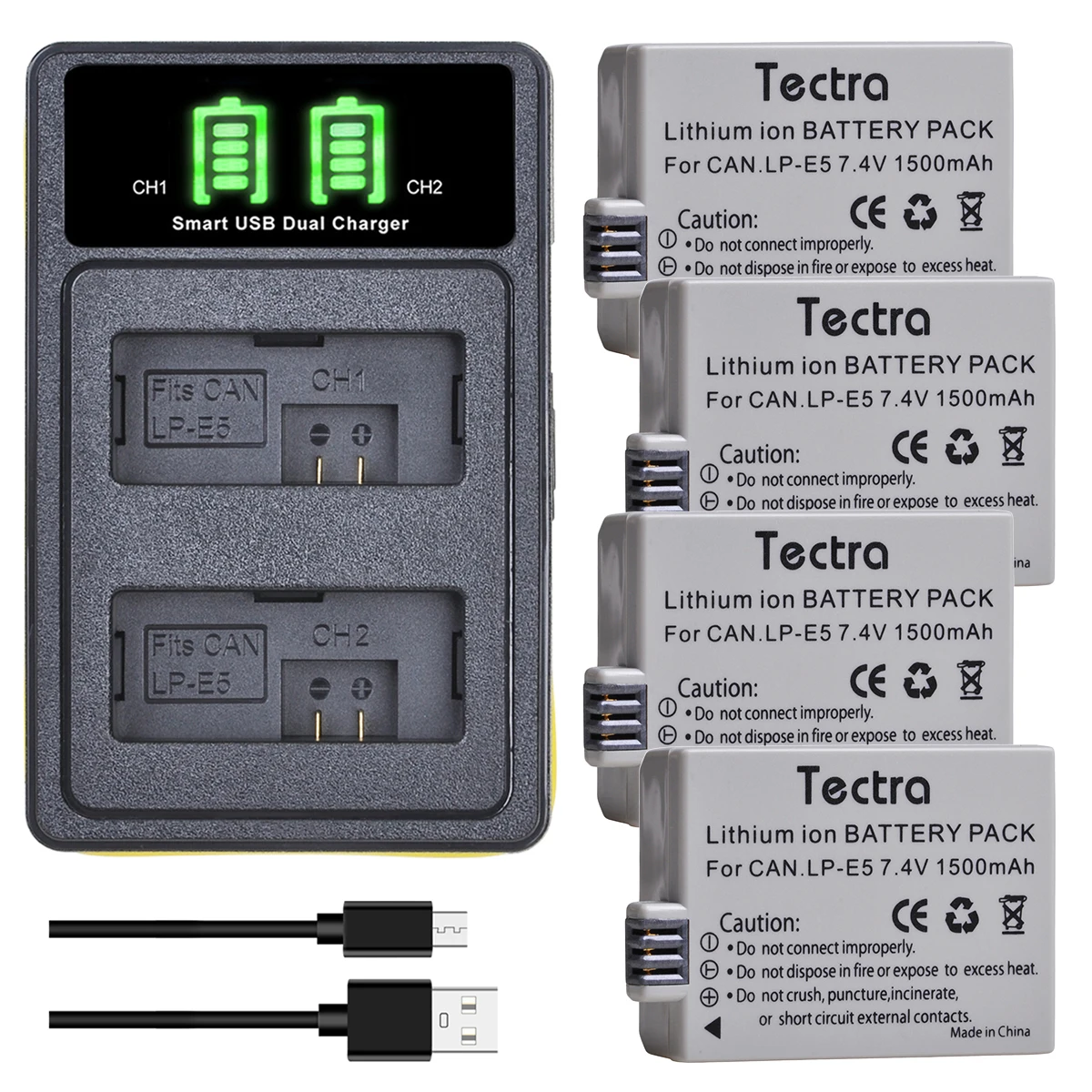 

LP-E5 LPE5 Camera Battery + Charger for Canon EOS Rebel XS, Rebel T1i, Rebel XSi, 1000D, 500D, 450D, Kiss X3, X2, F