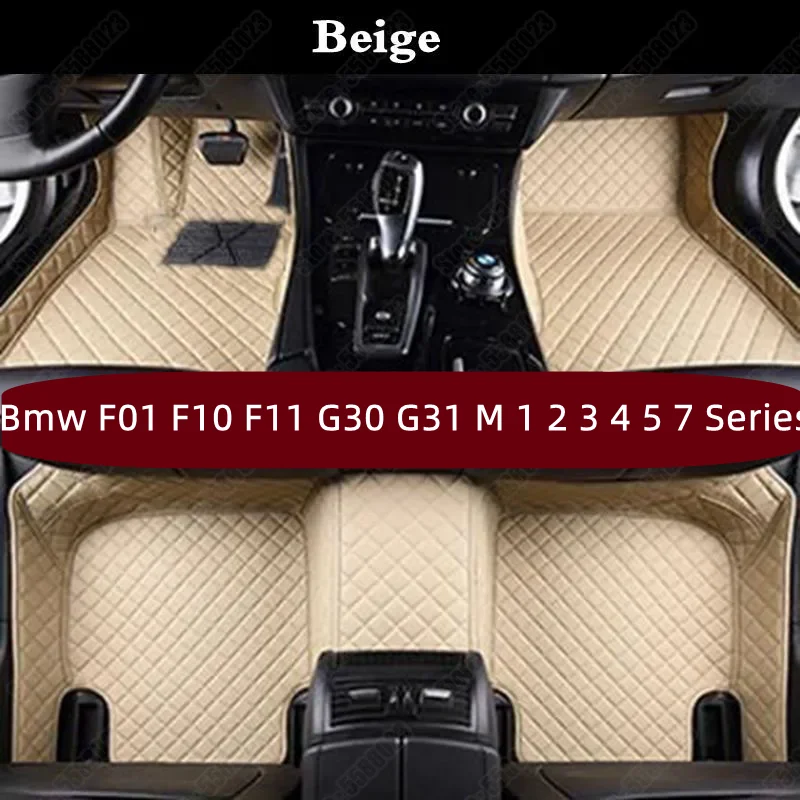 

Custom Made Car Floor Mats for Bmw F01 F10 F11 G30 G31 M 1 2 3 4 5 7 Series Saloon Leather All Weather Auto Carpet Pad Foot Mat