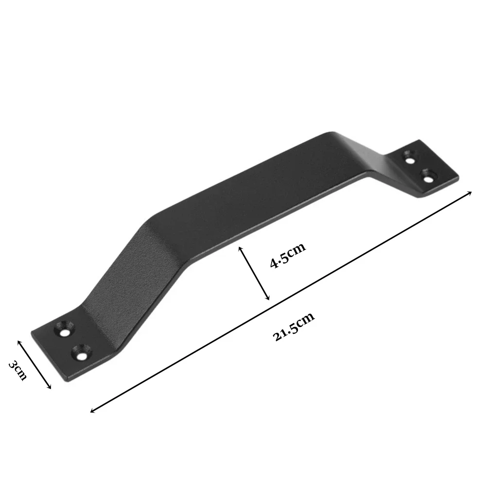 

Simple Iron Garden Gate Shed Sliding Barn Door Handles Hardware Pull Door Handle black for interior doors home vintage