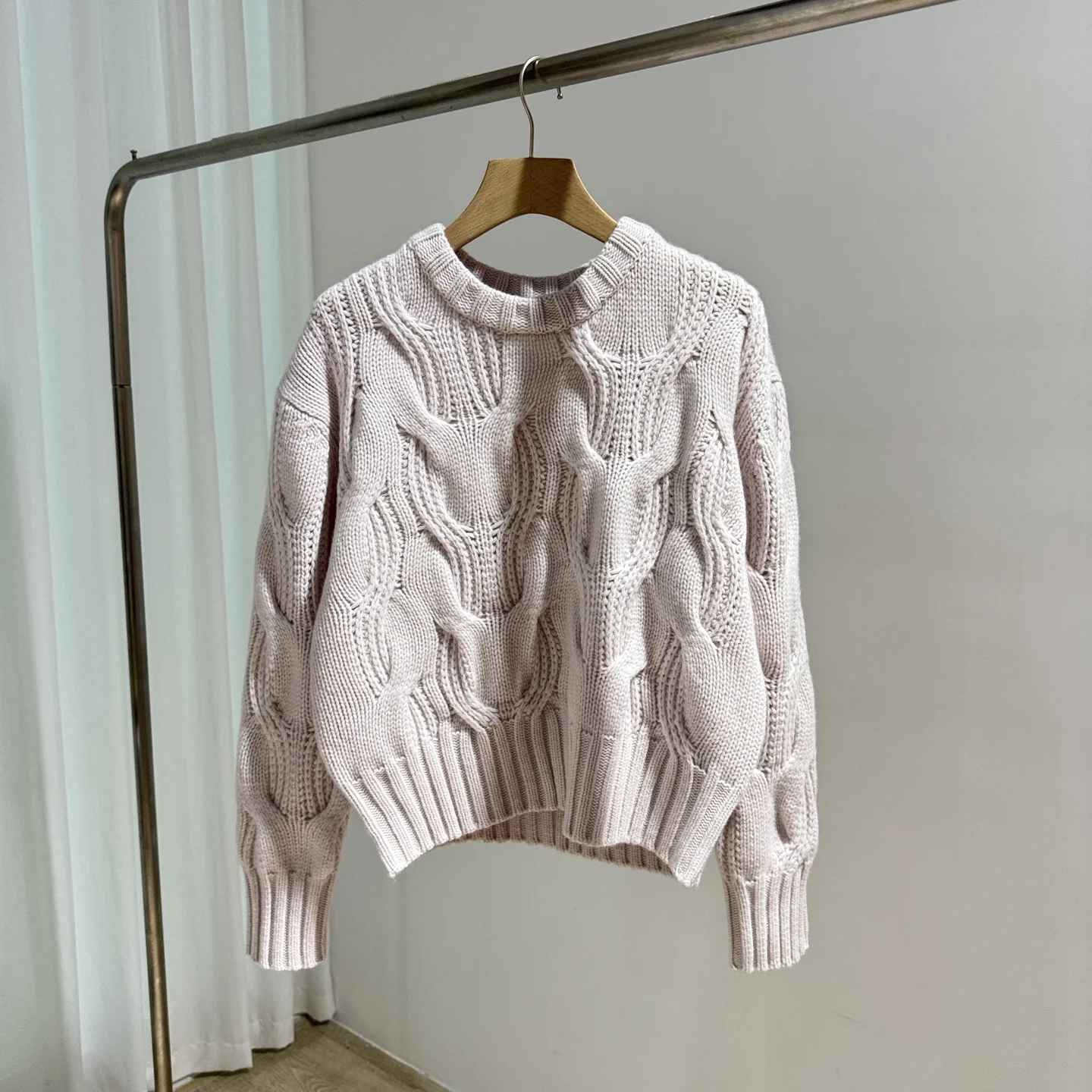 

Autumn/Winter Round Neck Knitted Casual Cashmere Outerwear Sweater Cardigan Women'S Knitwear