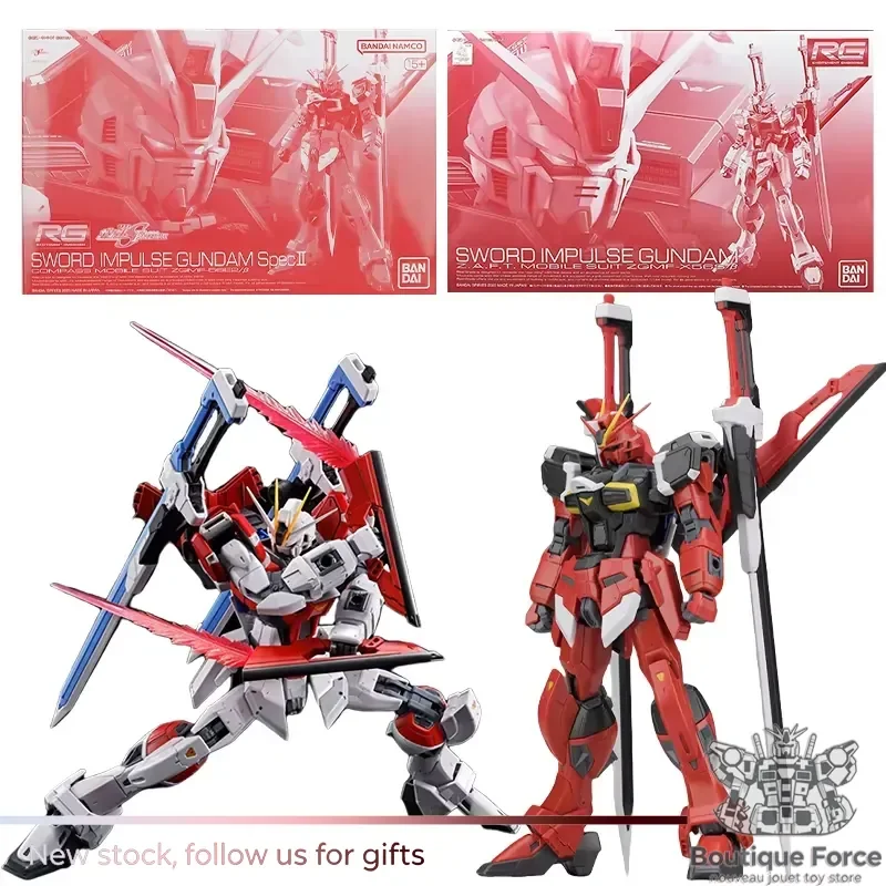 

Bandai Sword Impulse Gundam RG Spec 2 Action Figure ZGMF-X56S/β Mobile Suit Model Toy Gundam Seed Destiny IP Official
