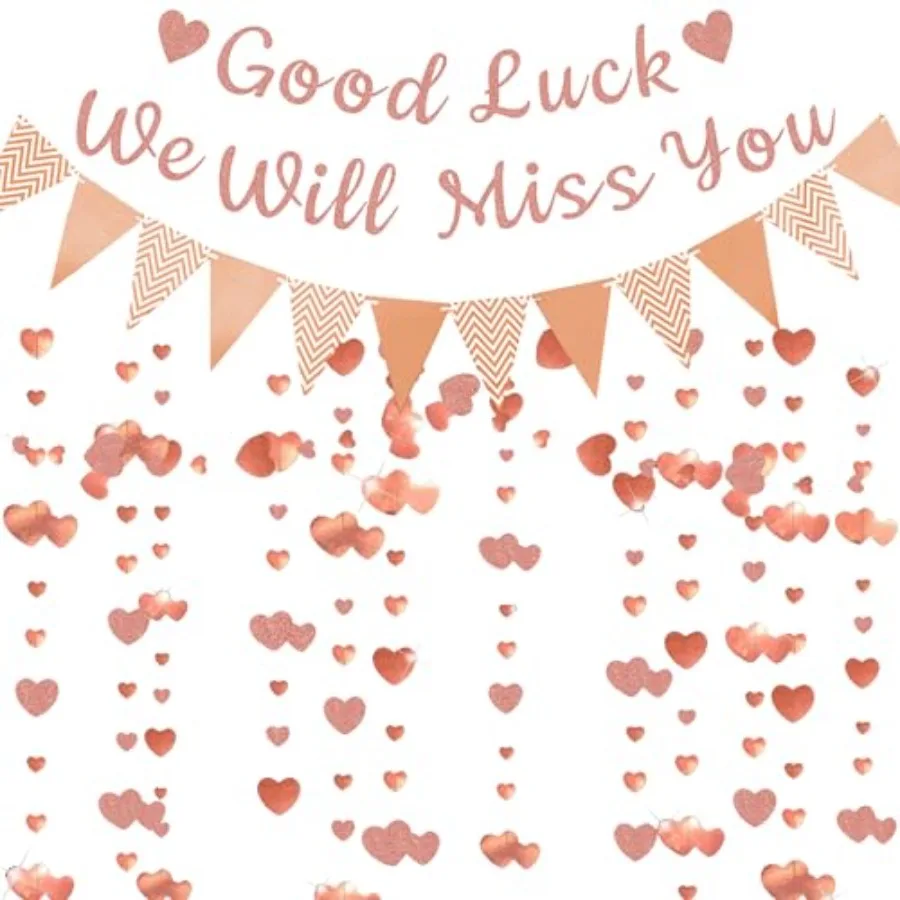 Going Away Party Decorations Good Luck Pennant Garland for Graduation Farell Retirement Goodbye Coworker Leaving Party Decorati