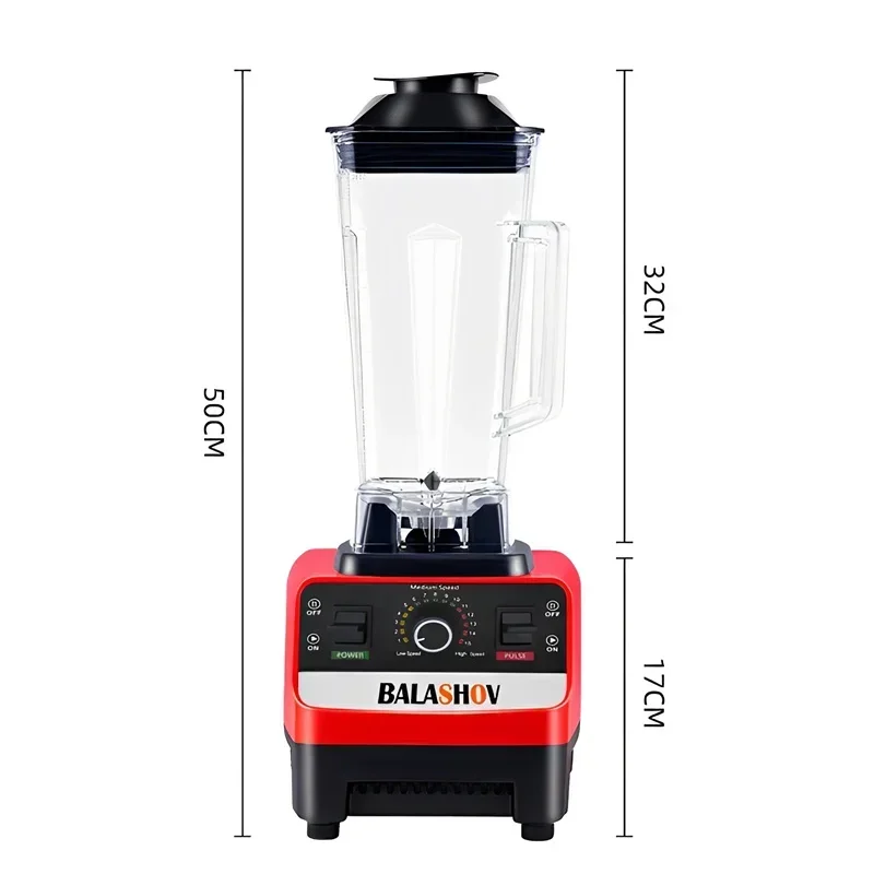 2000W Heavy Duty Commercial Blender Fruit Mixer Juicer Food Processor Ice Smoothies Blender High Power Juice maker Crusher 220V