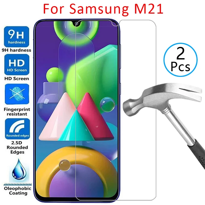Tempered Glass Case For Samsung M21 2021 Cover On Galaxy M 21 21M N21 Phone Coque Samsun Samsumg Sansung Samsungm21 Galaxym21