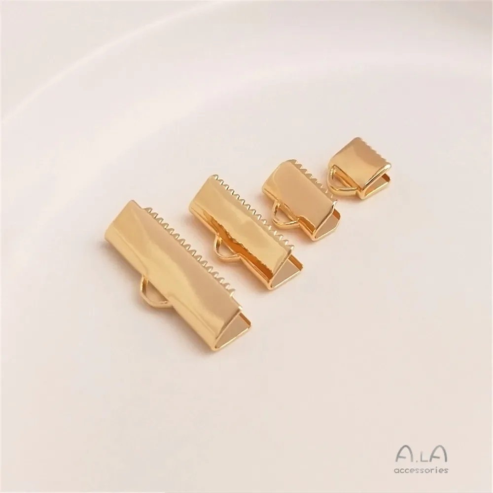 14K vergulde pony gesp Pony gesp diy eindgesp singelband clip accessoires