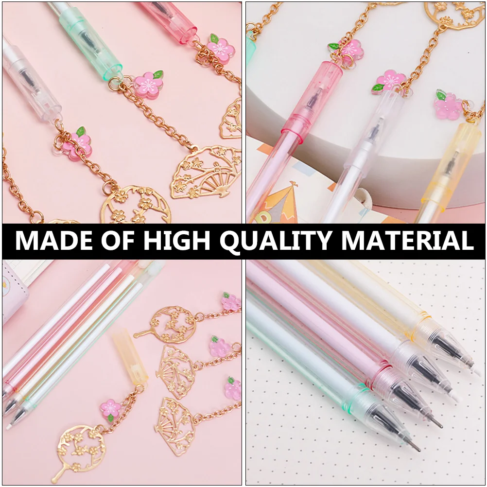 

8 Pcs Lovely Neutral Pen Pendant Gel Ink Pens Creative with Hanging Fashion Plastic Cartoon Student