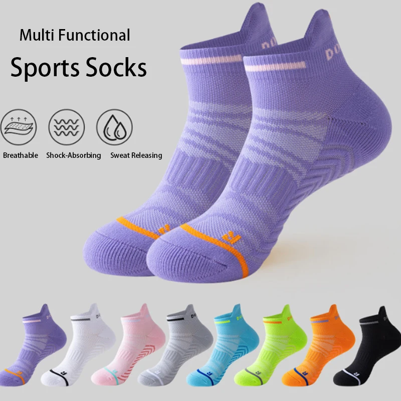 3/6 Pairs Women's Athletic Ankle Socks Breathable Running Sports Compression Socks Soft Fashion Low Cut Quick Dry Fitness Socks