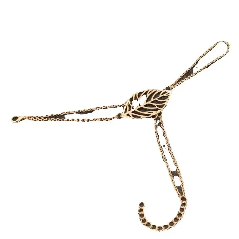 New Punk Women\'s Handcuff Charm Leaf Bracelets Bangle Hand Accessories pulseras mujer Wrap Bracelet Hand Jewelry Wholesale