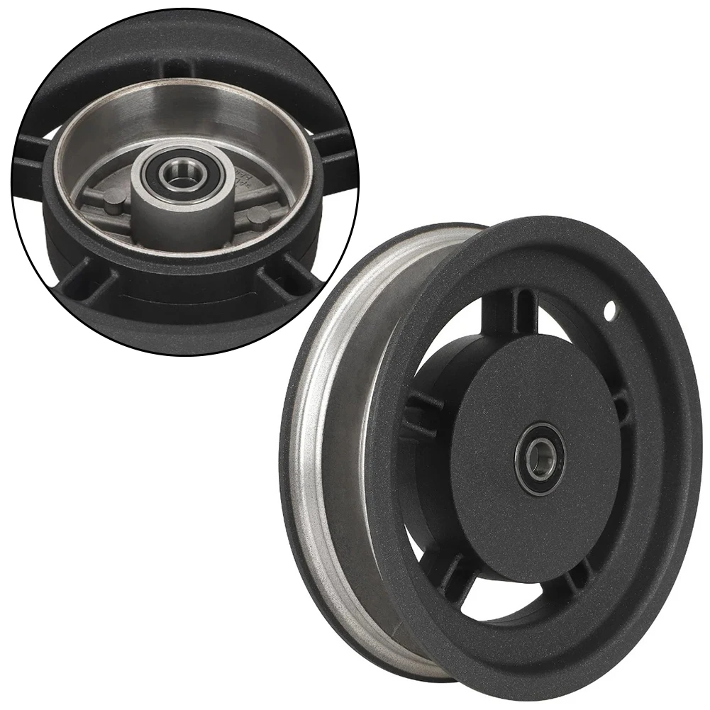 

1pcs Wheel Hub For Xiaomi Mi5 Electric Scooter Front Wheel Non-drum Brake Aluminum Alloy Vacuum Rim Black Cycling Accessories