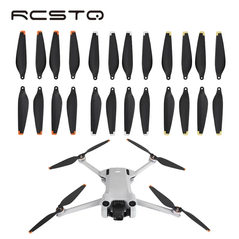 

RCSTQ Propeller for DJI Mini 4 Pro Quadcopter Blades Replacement 8PCS Light Weight Wing Fan for Drone Dji Mini 3 Pro Accessories