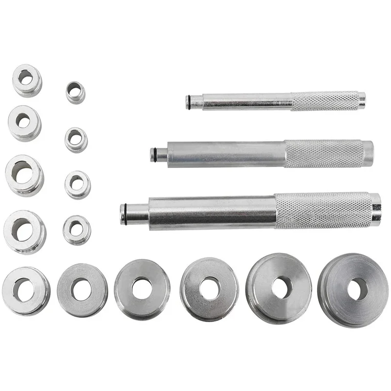 17Pc Aluminium Wheel Bearing Race & Seal Bush Driver Set Garage Tool Kit w/Case