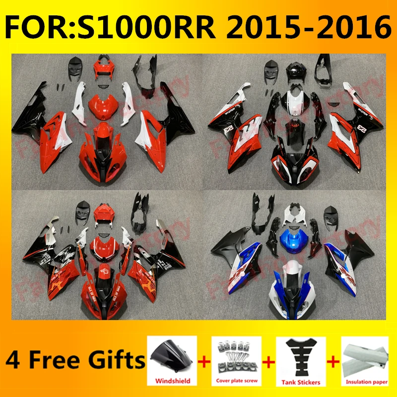 

Motorcycle Fairing Kit ABS Plastic Body Bodywork Injection mold Bodykit For S1000 15 16 S1000RR S1000 RR 2015 2016 Fairings zxmt