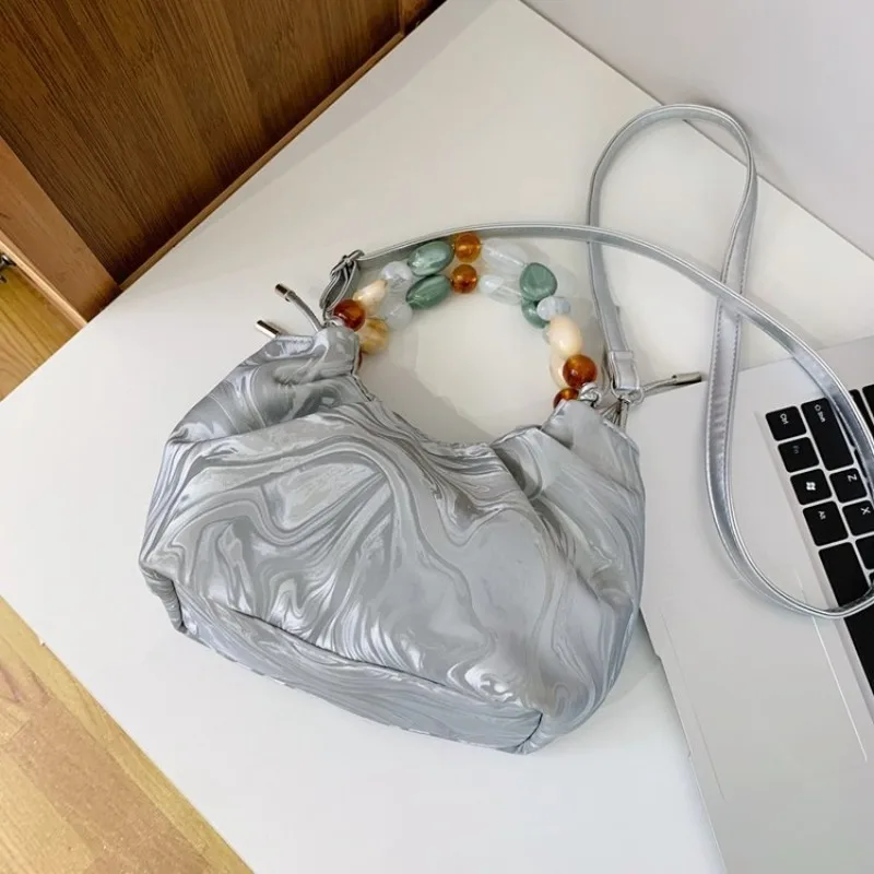 

Модная простая кожаная сумка для подгузников, стильная повседневная сумка через плечо с логотипом, большая вместительная сумка для женщин, модная сумка для поездок на работу