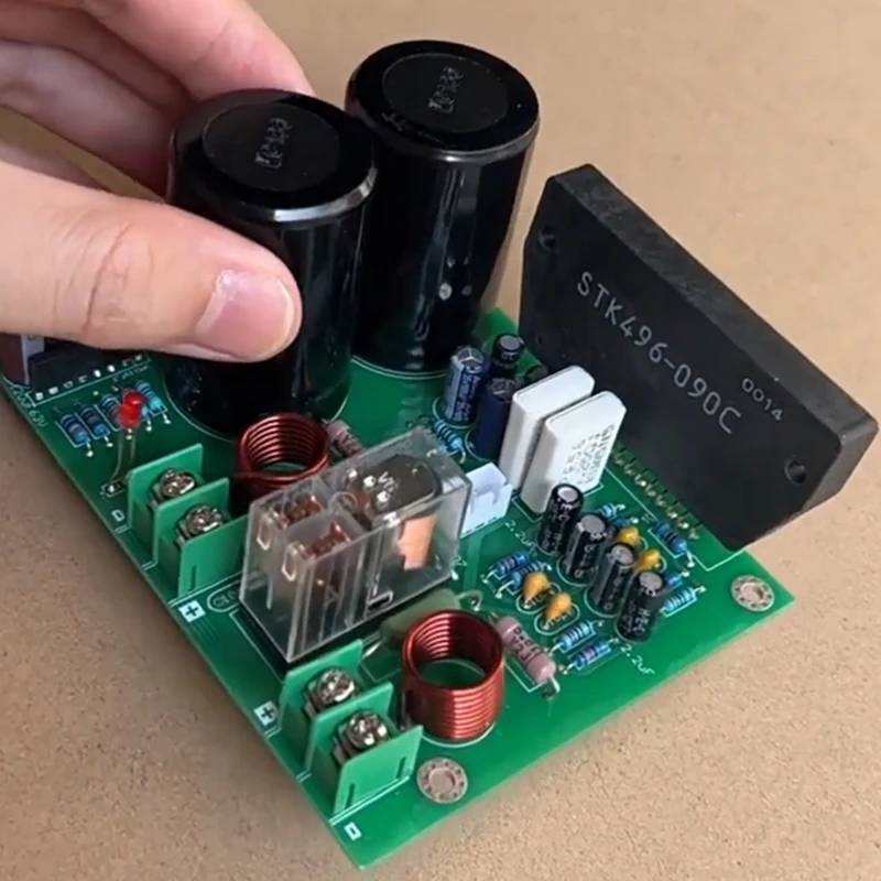 Assembly STK496-090 High-Power Low Distortion 100Wx2 Hifi Stereo Home Audio DIY Amplifier Board
